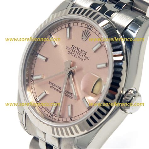 rolex datejust quadrante rosa prezzo